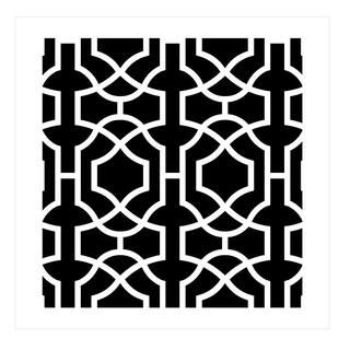 Designer Stencils Moroccan Trellis All Over Stencil Pattern (10 mil Plastic)-FS065 - The Home Dep... | The Home Depot