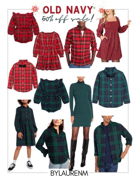 50% off sale Old Navy! @oldnacy Black Friday cyber Monday. Family matching holiday outfits. Christmas outfits. 

#LTKsalealert #LTKfamily #LTKCyberWeek