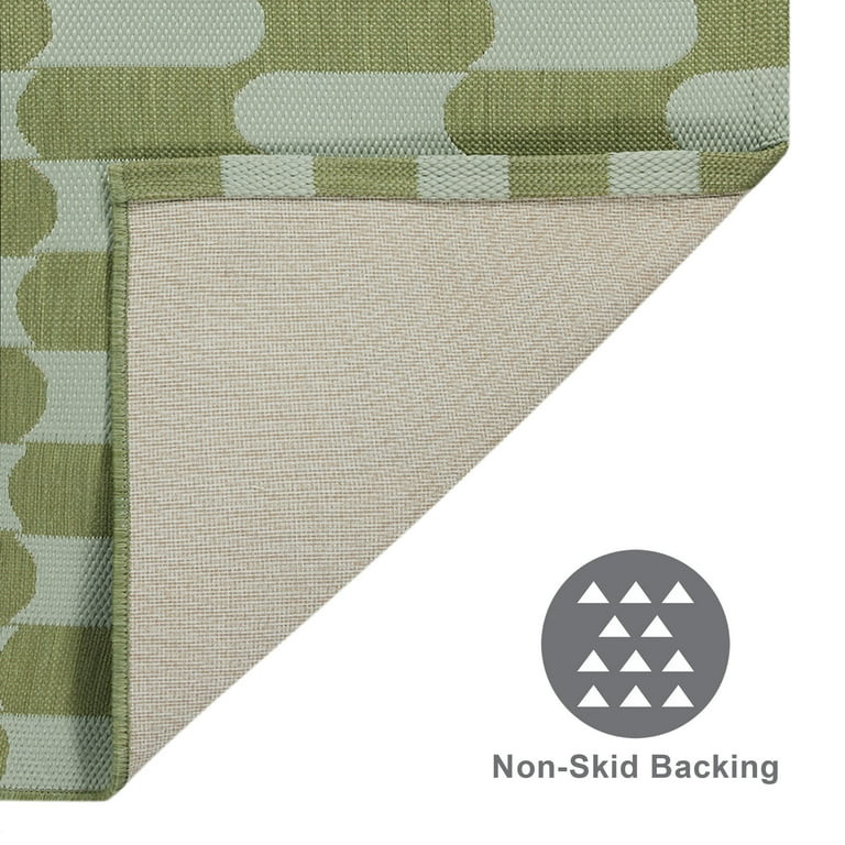 Beautiful 7' x 10' Tiled Stripes Outdoor Rug by Drew Barrymore | Walmart (US)