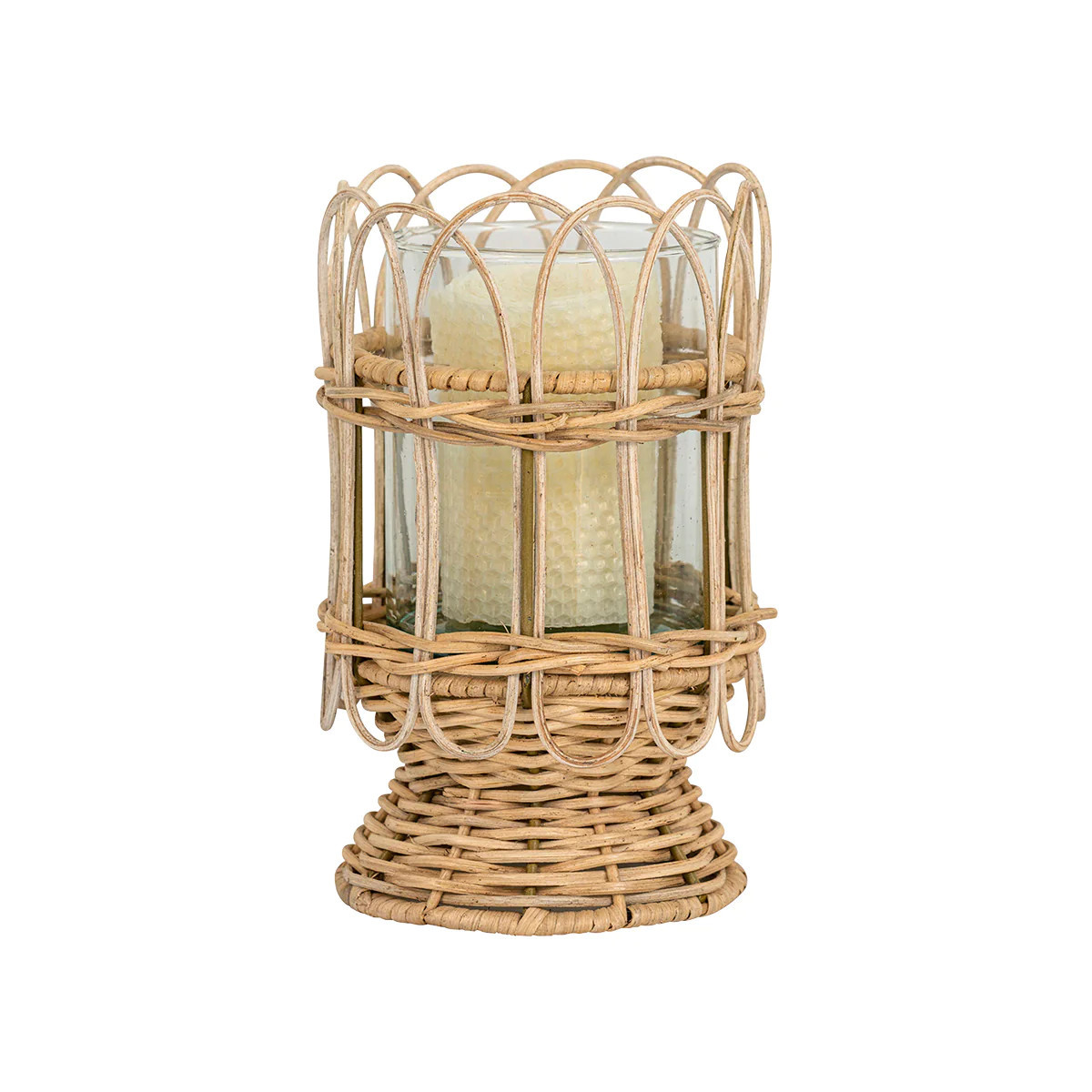 Provence Rattan Whitewash Medium Hurricane | Over The Moon