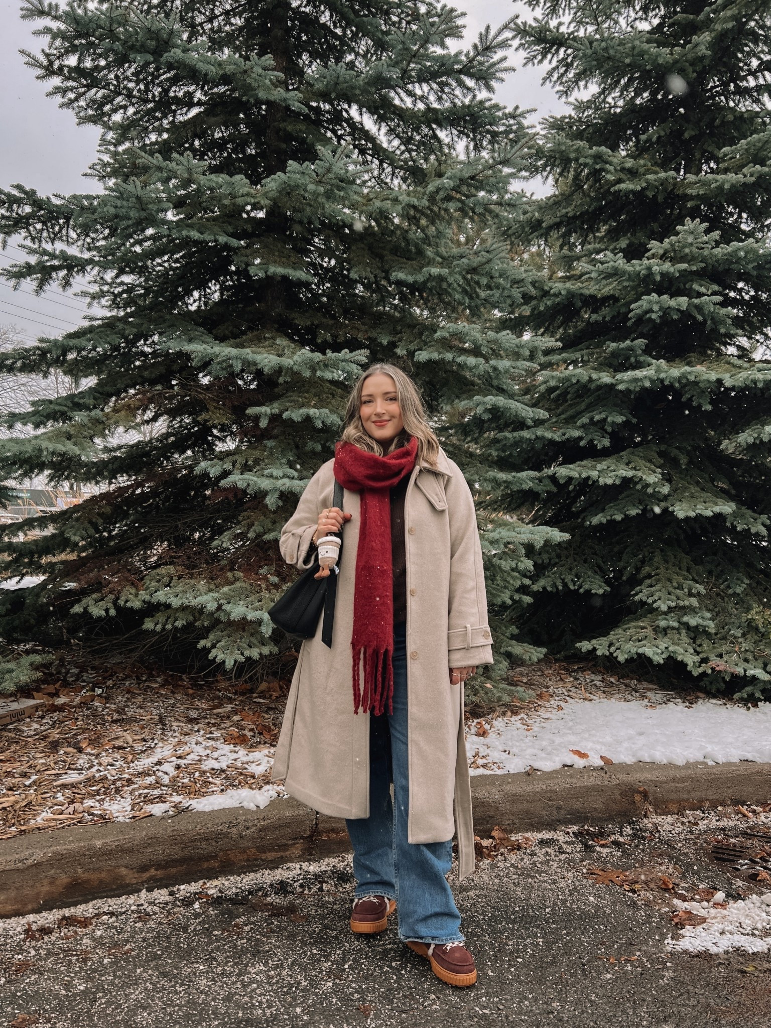 Festive winter outfit! Wearing 32 in the jeans, sized up to XL in the brown sweater. Linked similar long wool coats. Sorel boots are warm & waterproof, consider sizing up if you plan to wear thick socks. Canadian Old Navy links are under “similar products”


#LTKwinter #LTKholiday #LTKmidsize