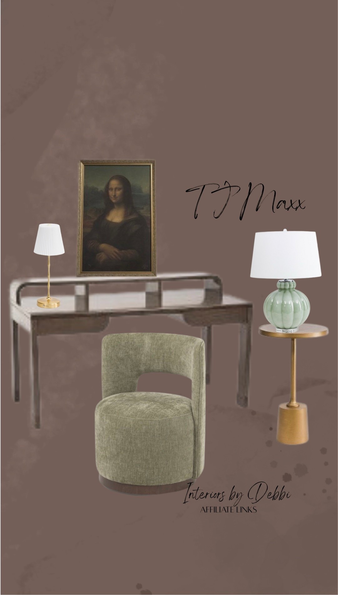 TJ Maxx Finds
Desk, accent chair, framed art, side table, green lamp, transitional home, modern decor, amazon find, amazon home, target home decor, mcgee and co, studio mcgee, amazon must have, pottery. barn, Walmart finds, affordable decor, home styling, budget friendly, accessories, neutral decor, home finds, new arrival, coming soon, sale alert, high end look for less, Amazon favorites, Target finds, cozy, modern, earthy, transitional, luxe, romantic, home decor, budget friendly decor,
#tjmaxx

#LTKHome #LTKSeasonal