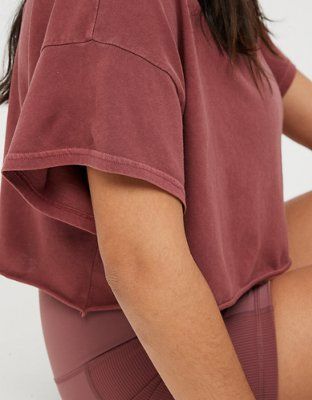 OFFLINE Raw Cut Cropped T-Shirt | American Eagle Outfitters (US & CA)