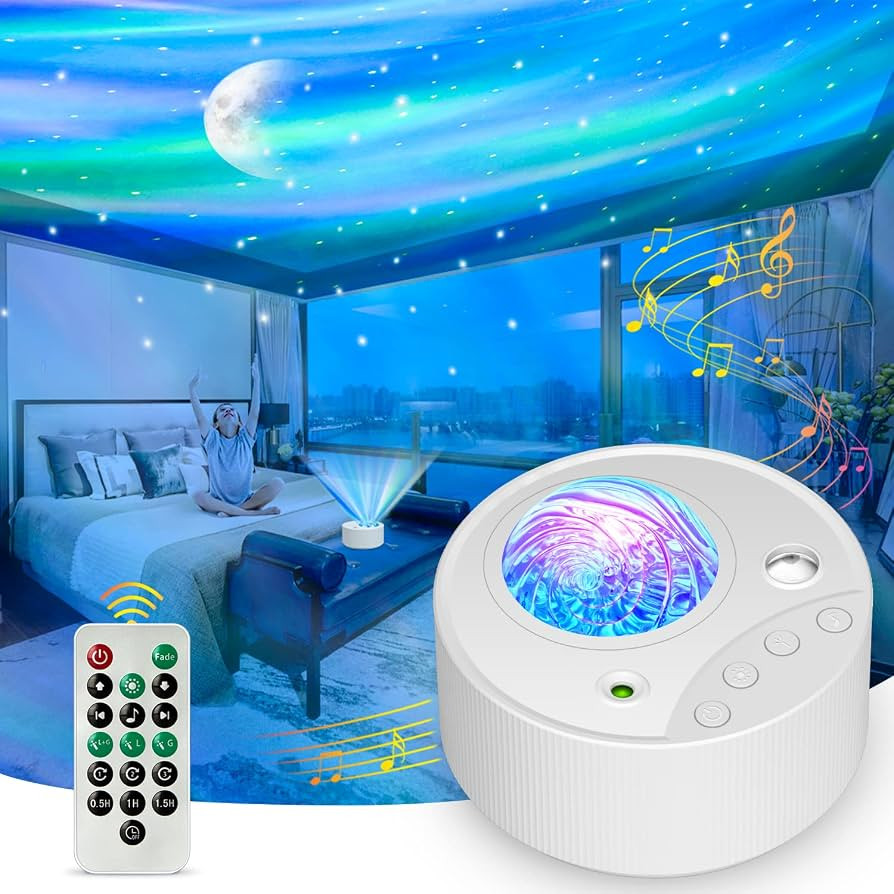 ibell Galaxy Projector Northern Aurora Lights, 14 Colors Sensory Lights Star Projector Night Ligh... | Amazon (UK)