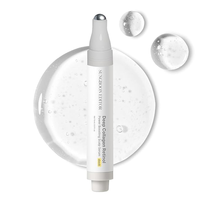 SUNGBOON EDITOR Deep Collagen Retinol Scalp Serum |Roll-On Hair Growth&Thickening Serum |Dry, Itc... | Amazon (US)