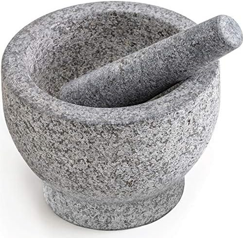 Gorilla Grip Heavy Duty, Unpolished Granite Mortar and Pestle Set, Stone Grinder Bowl for Guacamo... | Amazon (US)