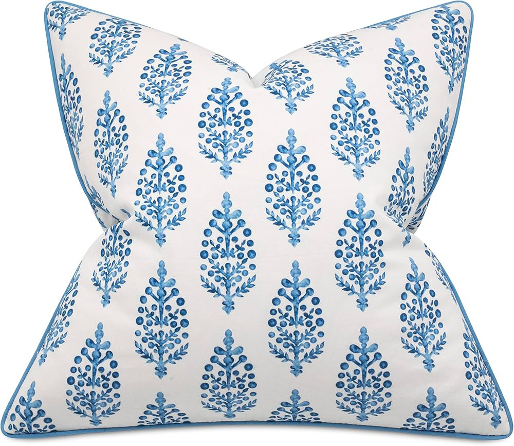 MANOJAVAYA Printed Decorative Square Accent Throw Pillow Cover - Sofa, Chair, Couch, Bedroom, Liv... | Amazon (US)