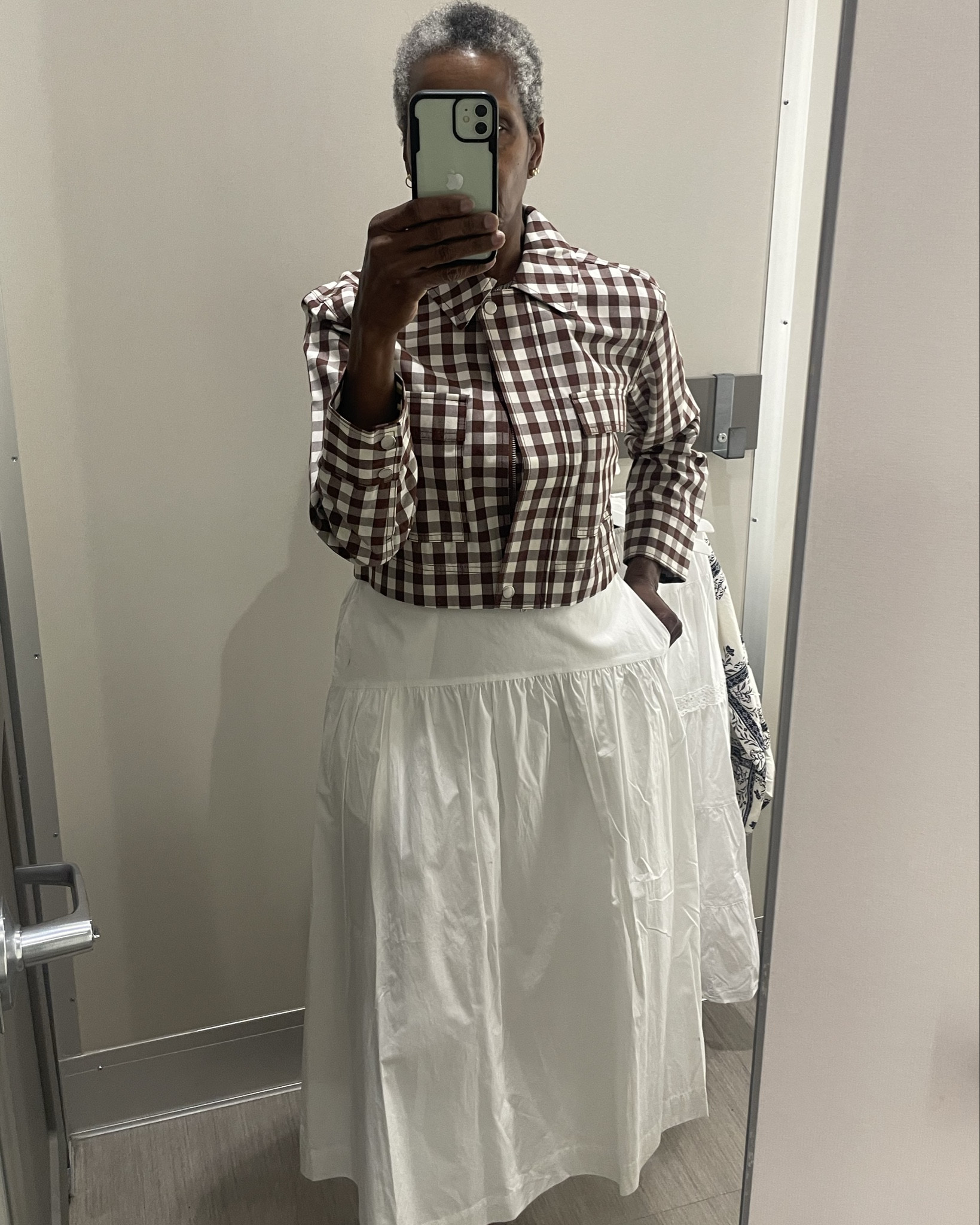 Cropped jacket A New Day Target  paired with poplin  maxi  skirt from  target A New Day 

#LTKWorkwear #LTKSaleAlert #LTKTall