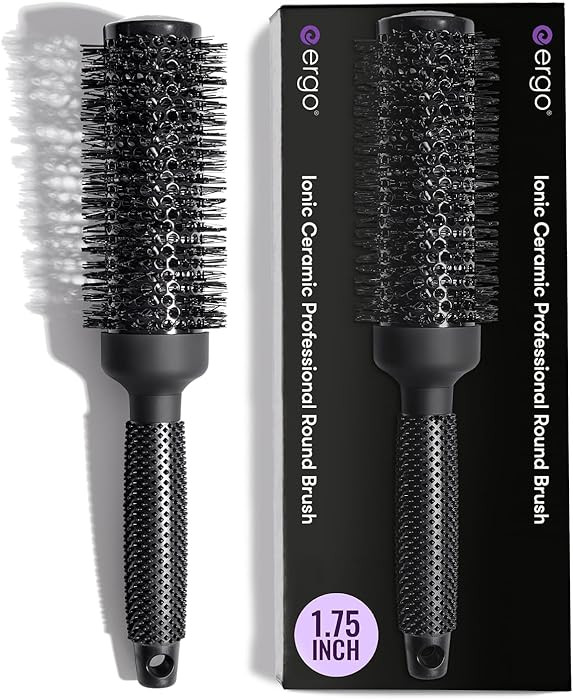 ERGO Ceramic Ionic Round Brush for Blow Out - Salon Quality Hair Brushes for Women - Roller Brush... | Amazon (US)