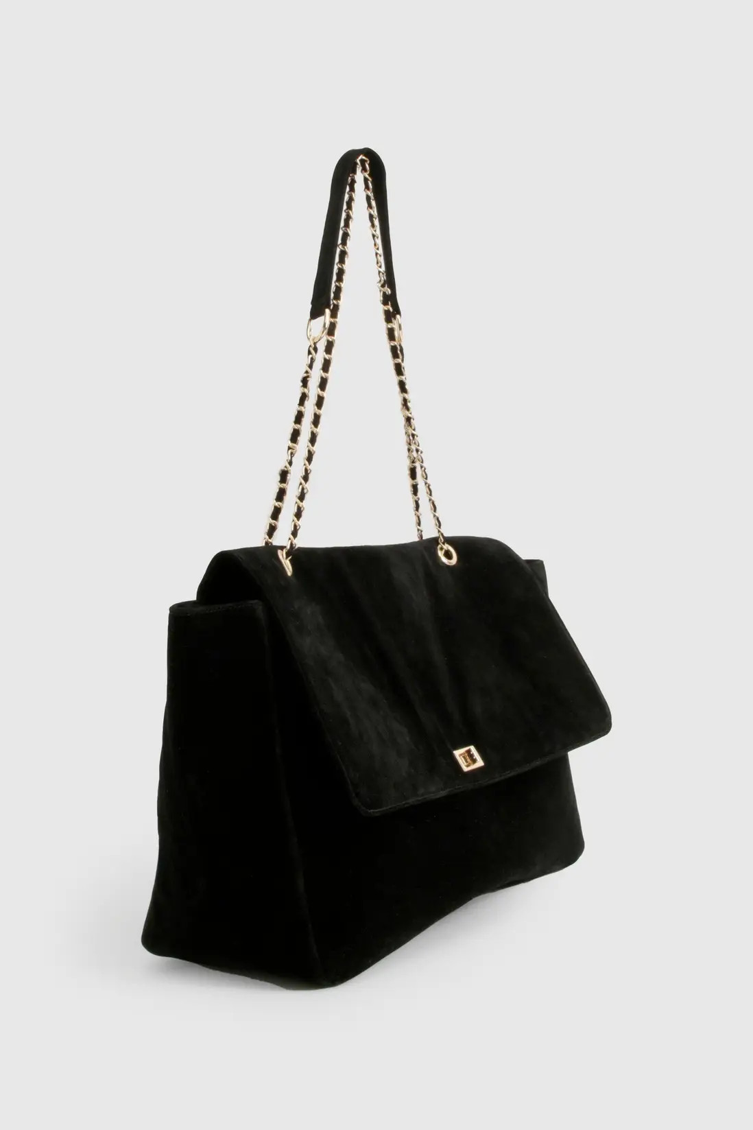 Faux Suede Oversized Shoulder Bag | boohoo (US & Canada)