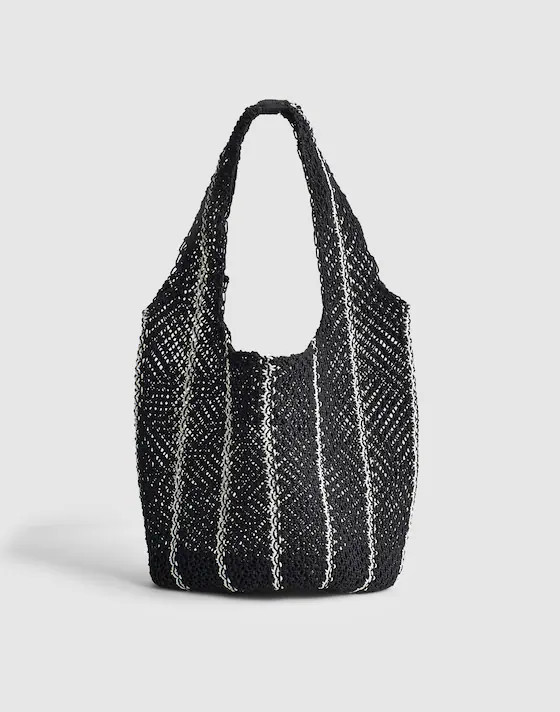 The Curved Crochet Shoulder Bag$128 | Madewell