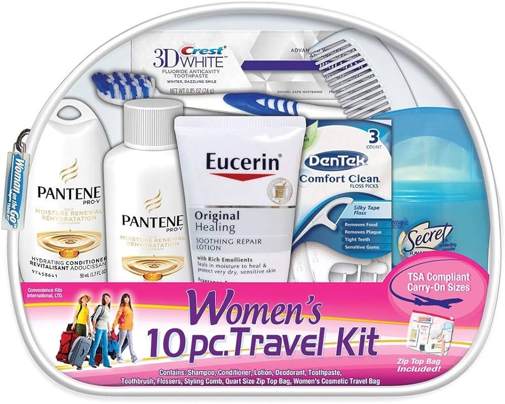Convenience Kits International Women's Deluxe 10 Piece Kit with Travel Size TSA Compliant Essenti... | Amazon (US)