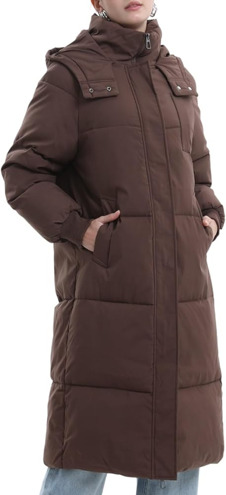 PUFFIT Long Puffer Jacket for Women,2025 Thickened Winter Coat Hooded with Deep Pockets, Ladies W... | Amazon (CA)