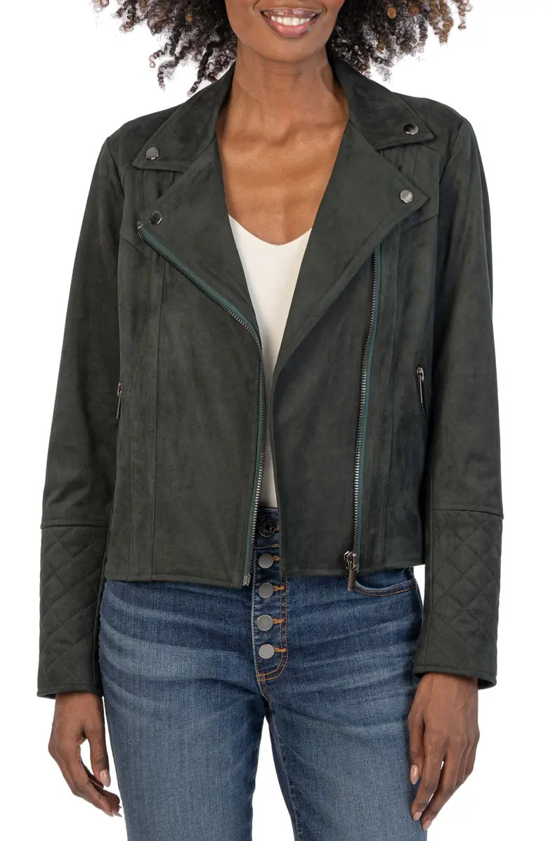 Emma Faux Suede Moto Jacket | Nordstrom