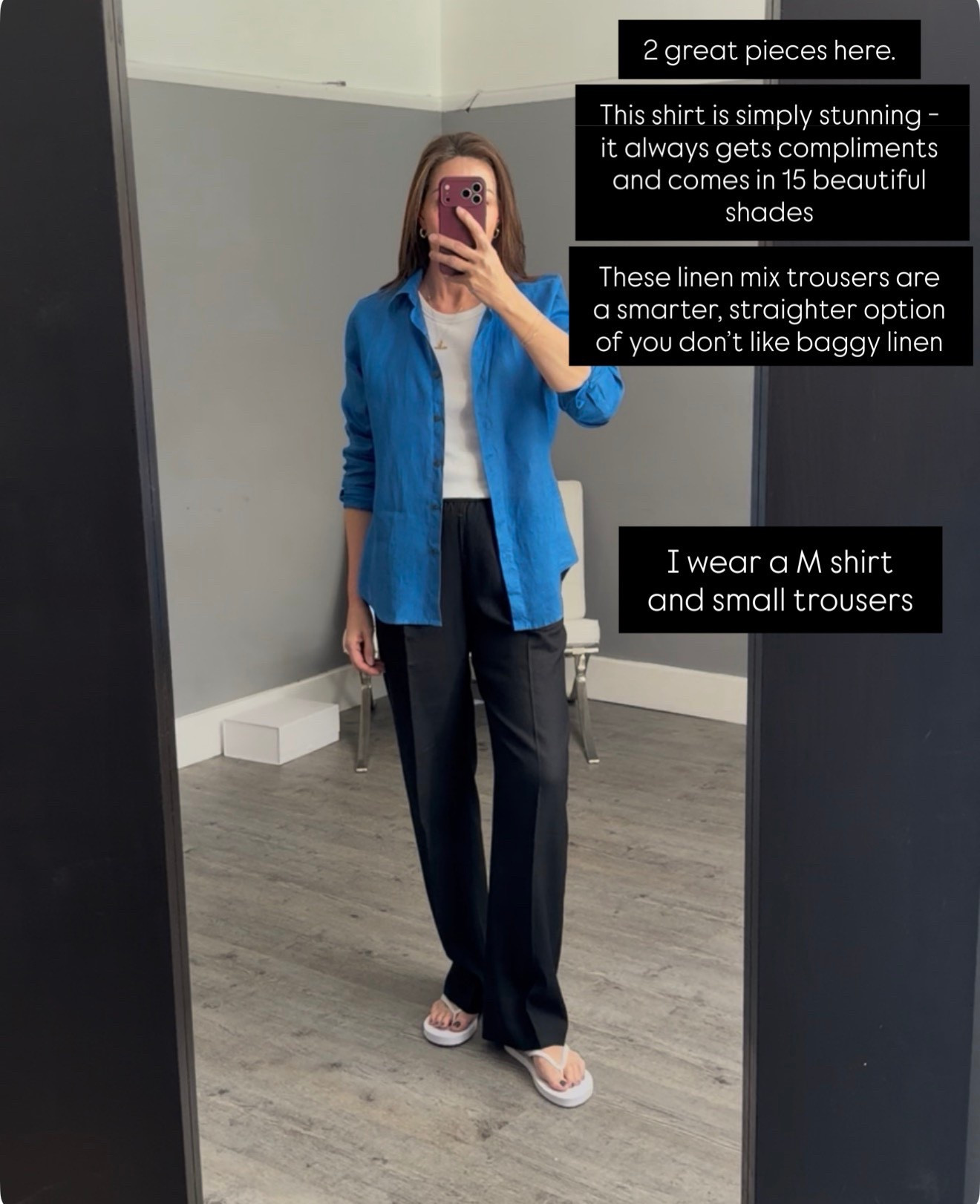 This beautiful linen shirt always gets compliments. It’s soft and comes in 15 shades. These straighter linen trousers are a great alternative to more baggy styles and give a smarter look. I wear a M shirt and small trousers. 

#LTKspring #LTKstyletip #LTKsummer