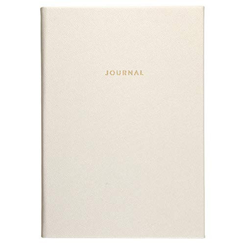 WORLD TRAVELER Eccolo Medium Lined Journal Notebook, Hardbound Cover, A5 Writing Journal, 256 Ruled Ivory Pages, Ribbon Bookmark, Lay Flat, Notebook for Work or School (White, 5.75-x-8.25 inches) | Amazon (US)