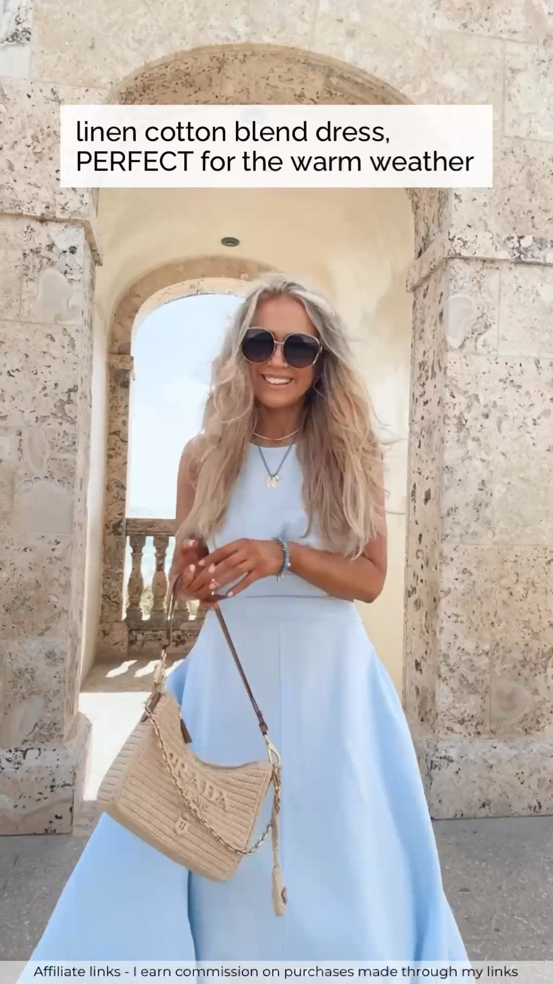 Affiliate links - I earn commission on purchases made through my links | linen cotton blend dress, natural fibers dress, beach vacation outfit 

#LTKTravel