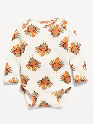 Printed Unisex Long-Sleeve Bodysuit for Baby | Old Navy (CA)