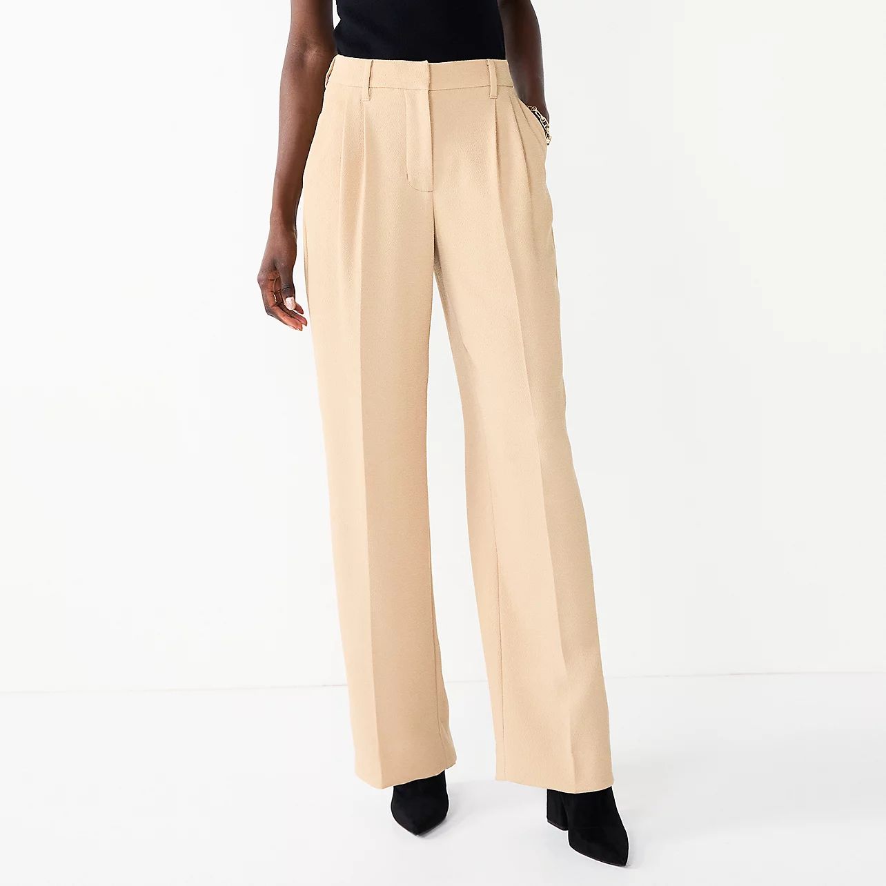 Women's Nine West High-Waisted Wide-Leg Trouser Pants | Kohl's