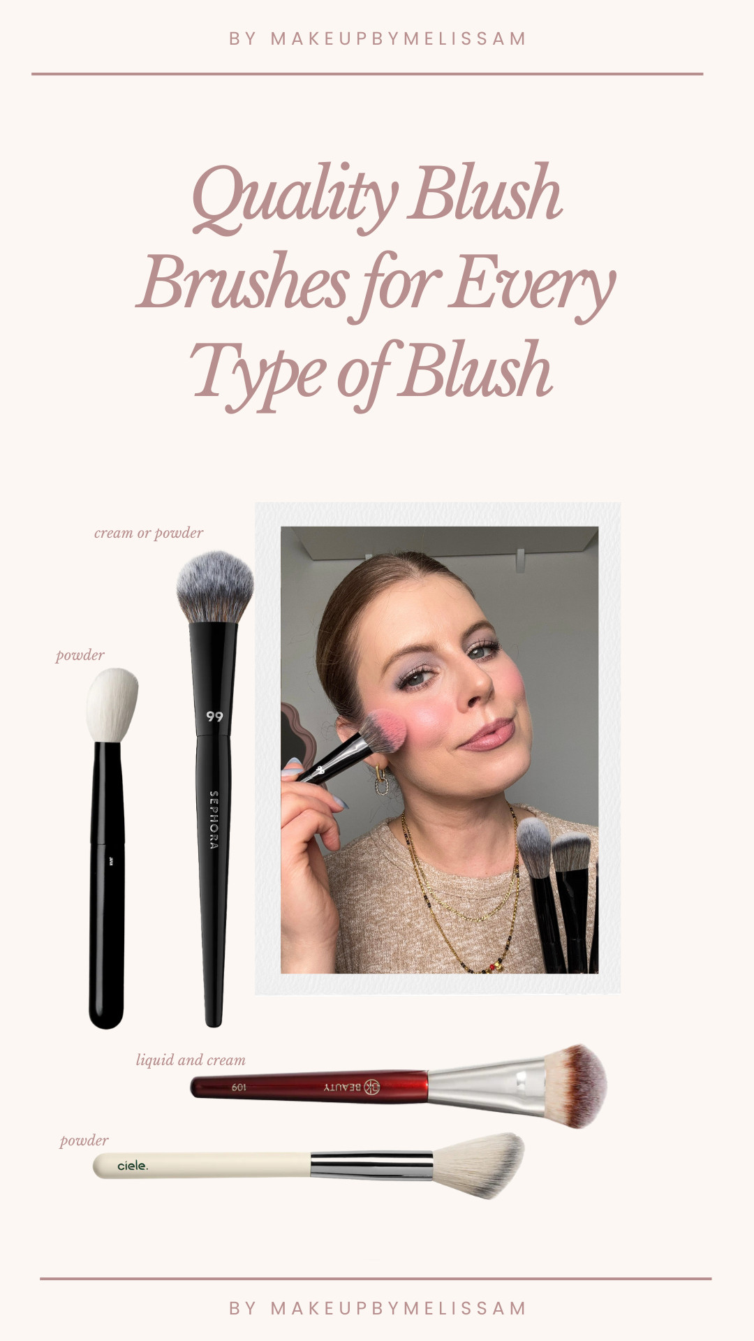 Quality Blush brushes for every type of blush.
 

 #LTKgrwm #LTKootd #LTKBeauty