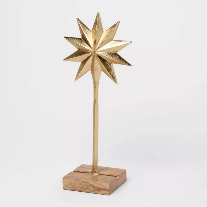 14" x 6" Gold Star Decorative Figurine - Threshold™ | Target