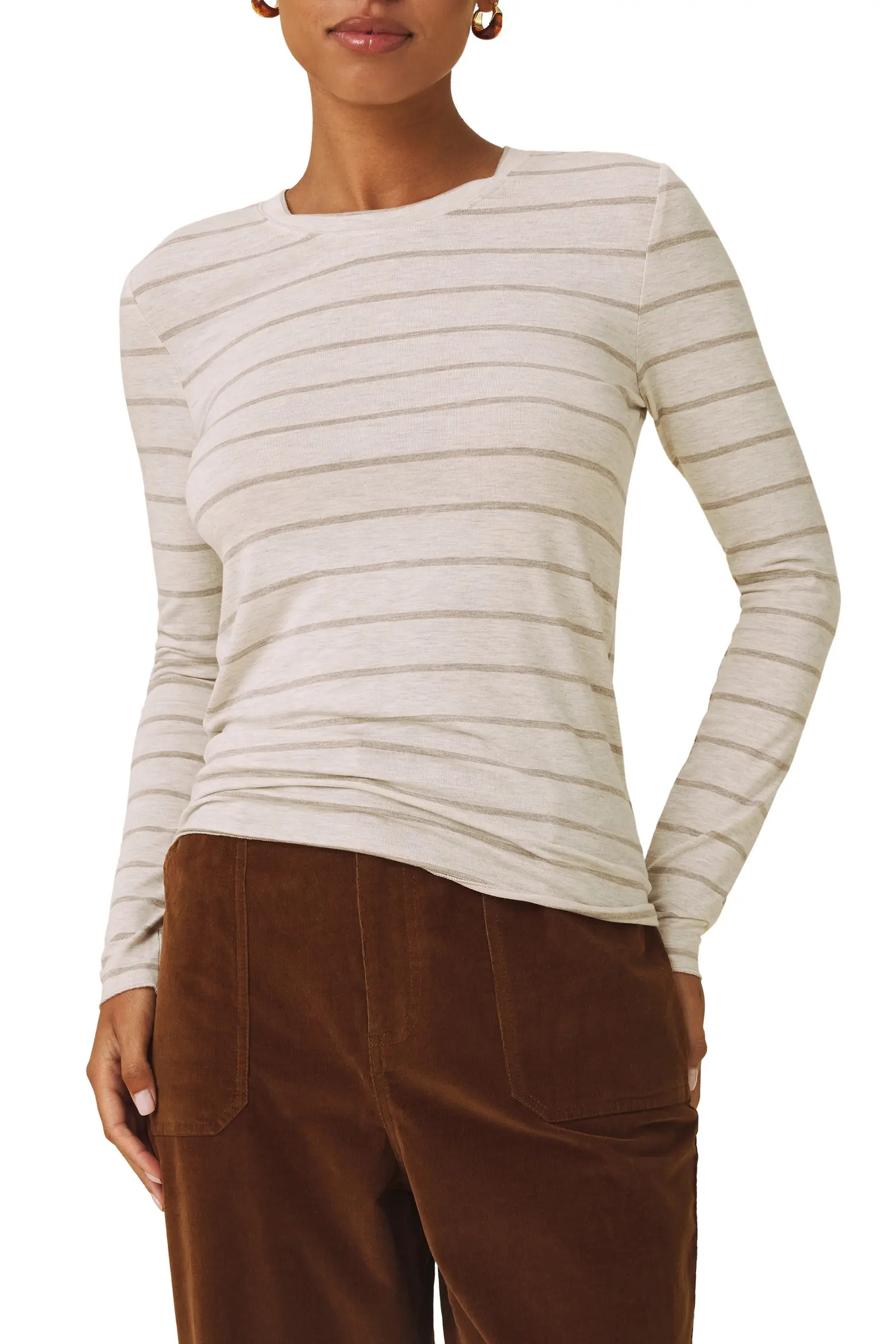 Bri Stripe Long Sleeve T-Shirt (Women) | Nordstrom | Nordstrom