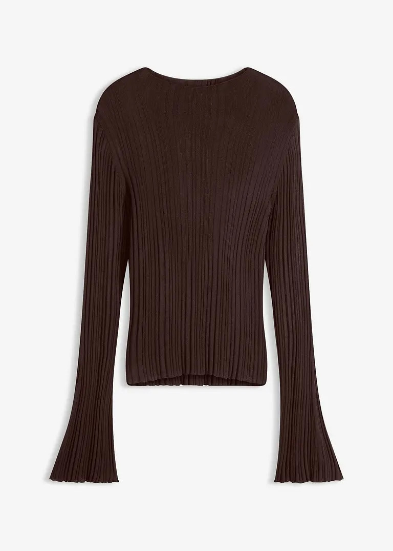 Halbtransparentes Strickshirt | Bonprix DE