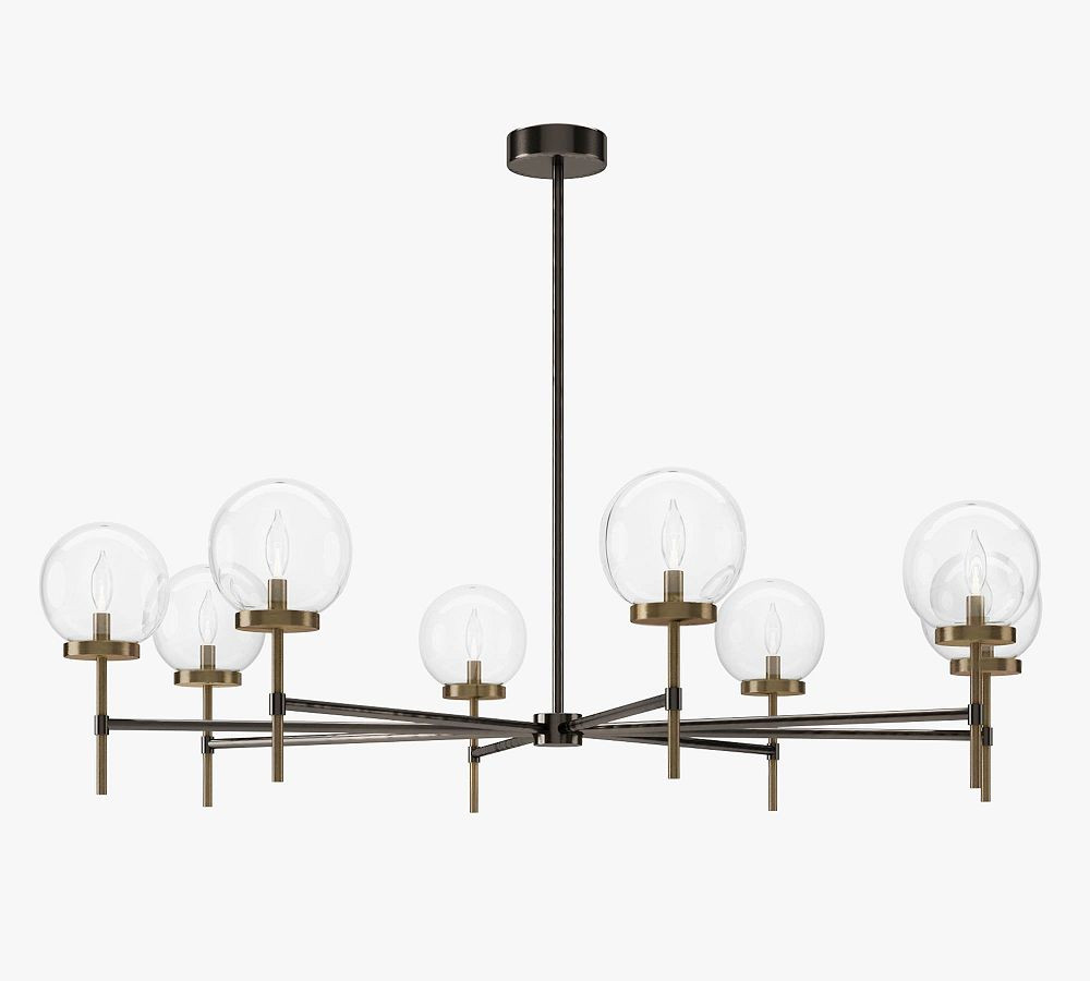 Camryn Glass Globe Round Chandelier | Pottery Barn (US)