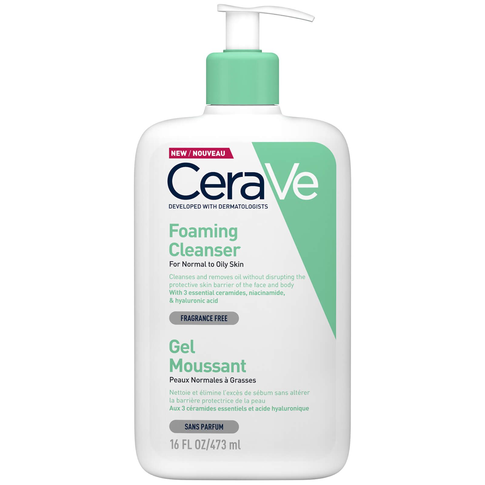 CeraVe Foaming Facial Cleanser 473ml | Look Fantastic (UK)