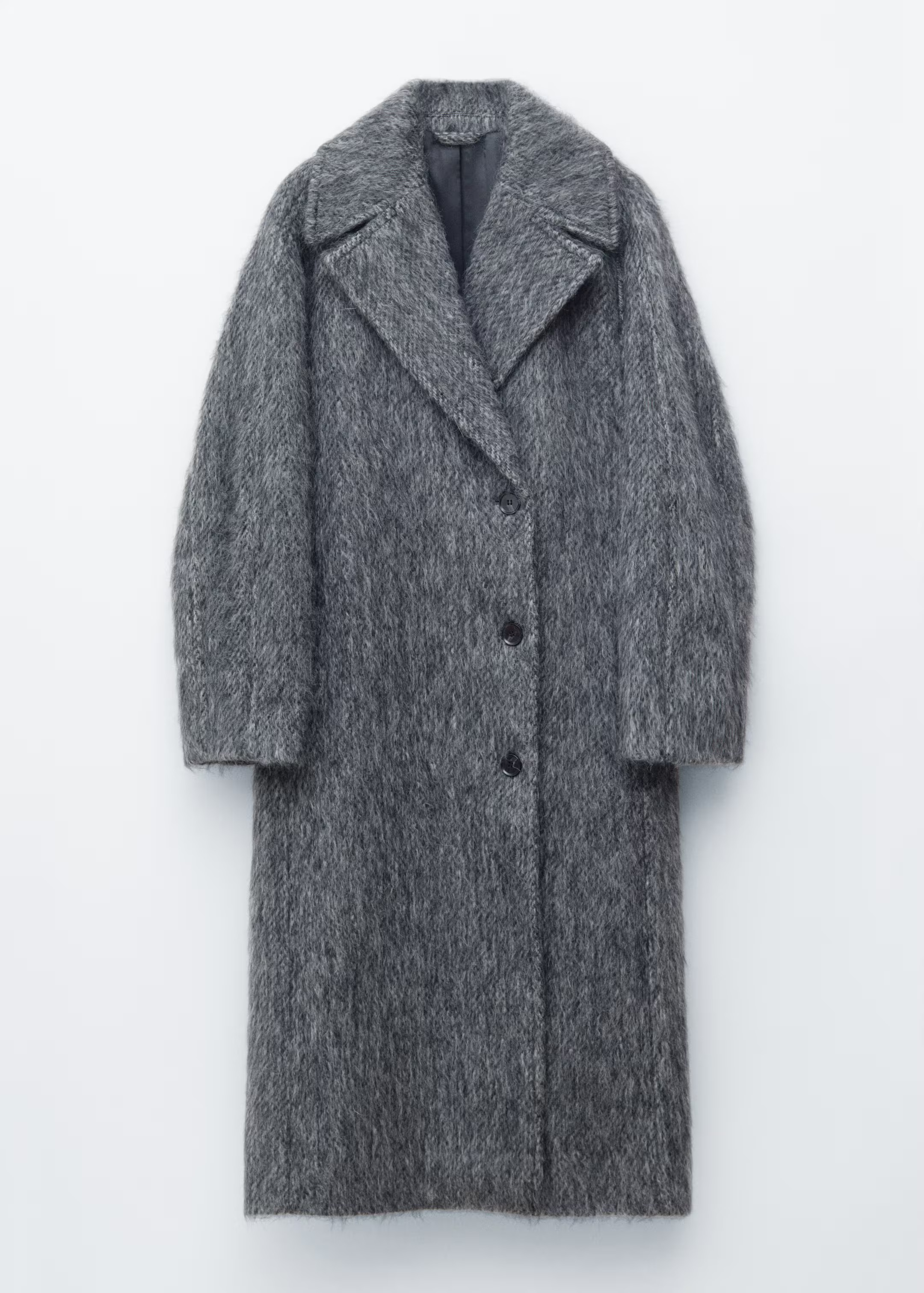Brushed Wool-Blend Coat | H&M (UK, MY, IN, SG, PH, TW, HK)