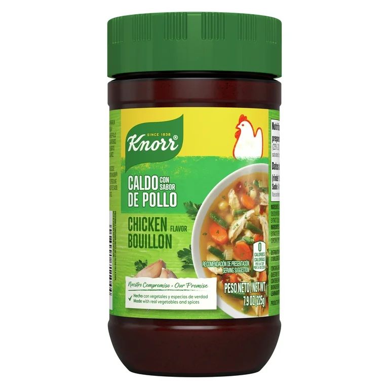 Knorr Granulated Bouillon Chicken Flavor Cholesterol-Free Powder, 7.9 oz Jar | Walmart (US)