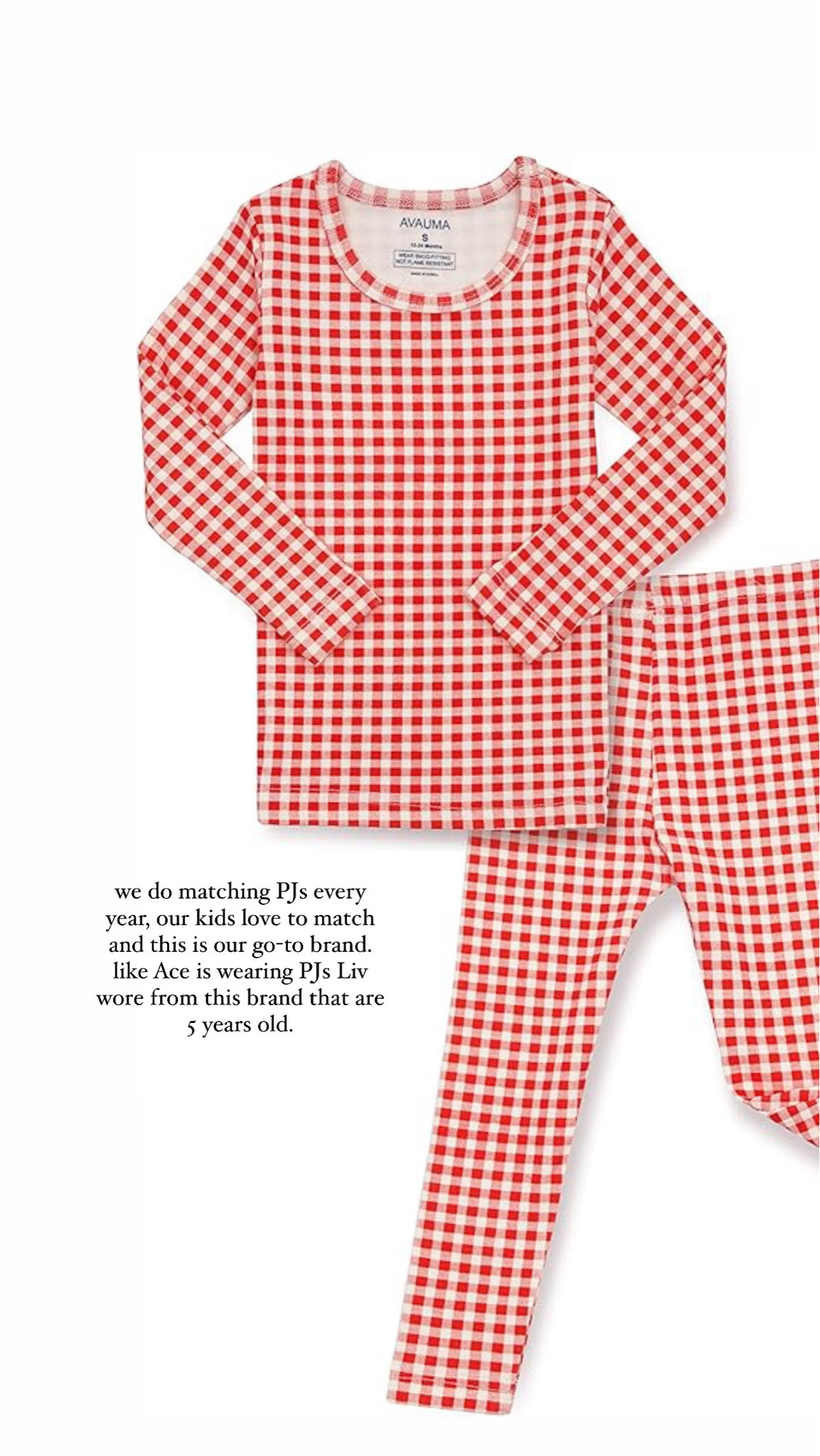 we do matching PJs every year, our kids love to match and this is our go-to brand. like Ace is wearing PJs Liv wore from this brand that are 5 years old. They’re also on sale! These are 20% off right now available in all sizes! 

#LTKCyberWeek #LTKGiftGuide #LTKHoliday