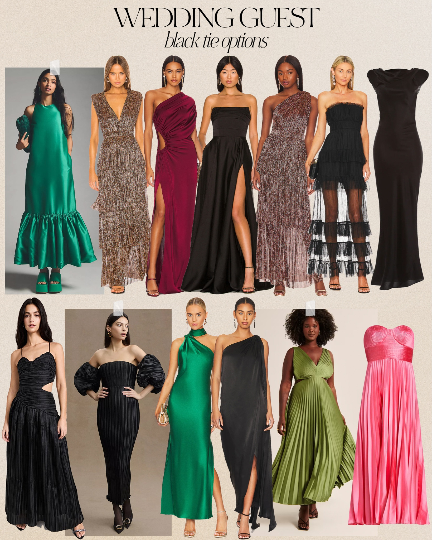 Black tie wedding guest options 🤍

#LTKwedding