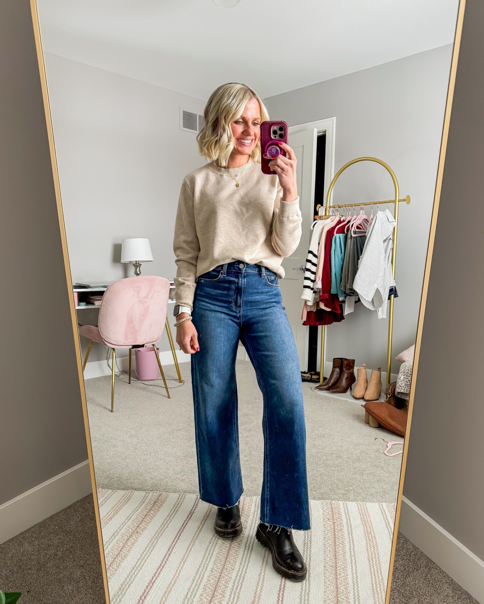 I wore my new thrifted Paige jeans this week! 
Sweater- small
Jeans- 25

#LTKootd #LTKOver40 #LTKSeasonal