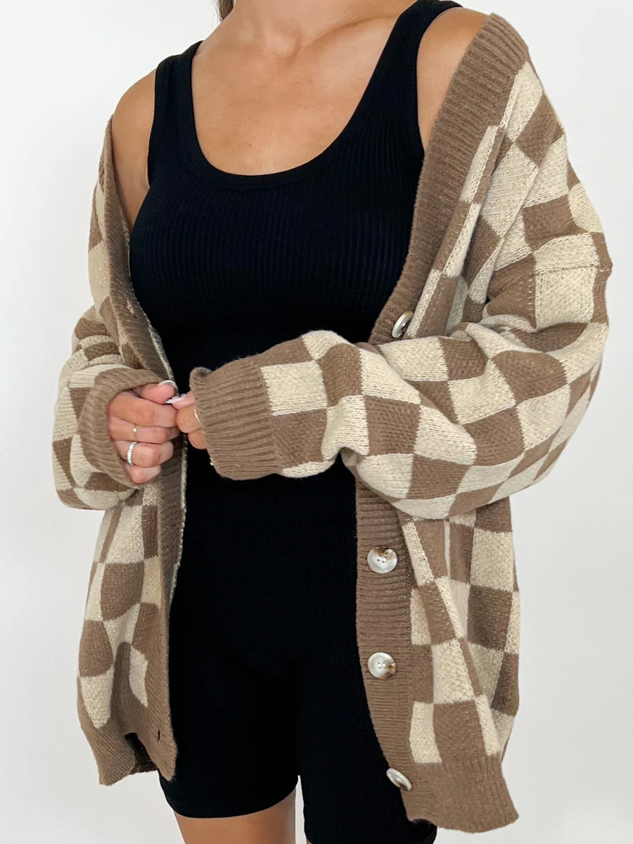 Artemis Button Cardigan | Mocha Latte | +Plus Available | Talulah