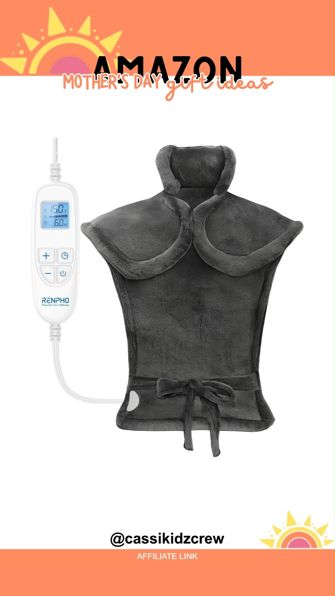 Mothers Day gifts like an electric heating pad bring soothing comfort and warmth. Thoughtful and practical, it is the perfect way to show love while keeping her cozy anytime. 🌸💝✨  

#MothersDay #giftideas #momgifts #celebratemom #shopping #homeessentials #comfortgifts #specialgifts #lovemom #heatingpad 

 #LTKMothersDay #LTKmomlife #LTKSaleAlert