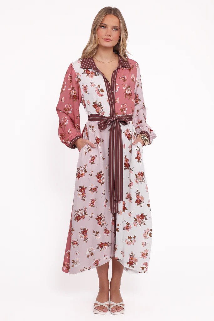 Maiden Long Sleeve Midi Dress - First Blush | Petal & Pup (US)