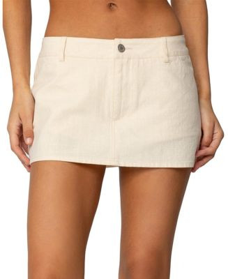Edikted Addey Linen Look Mini Skort  | Bloomingdale's Women | Bloomingdale's (US)