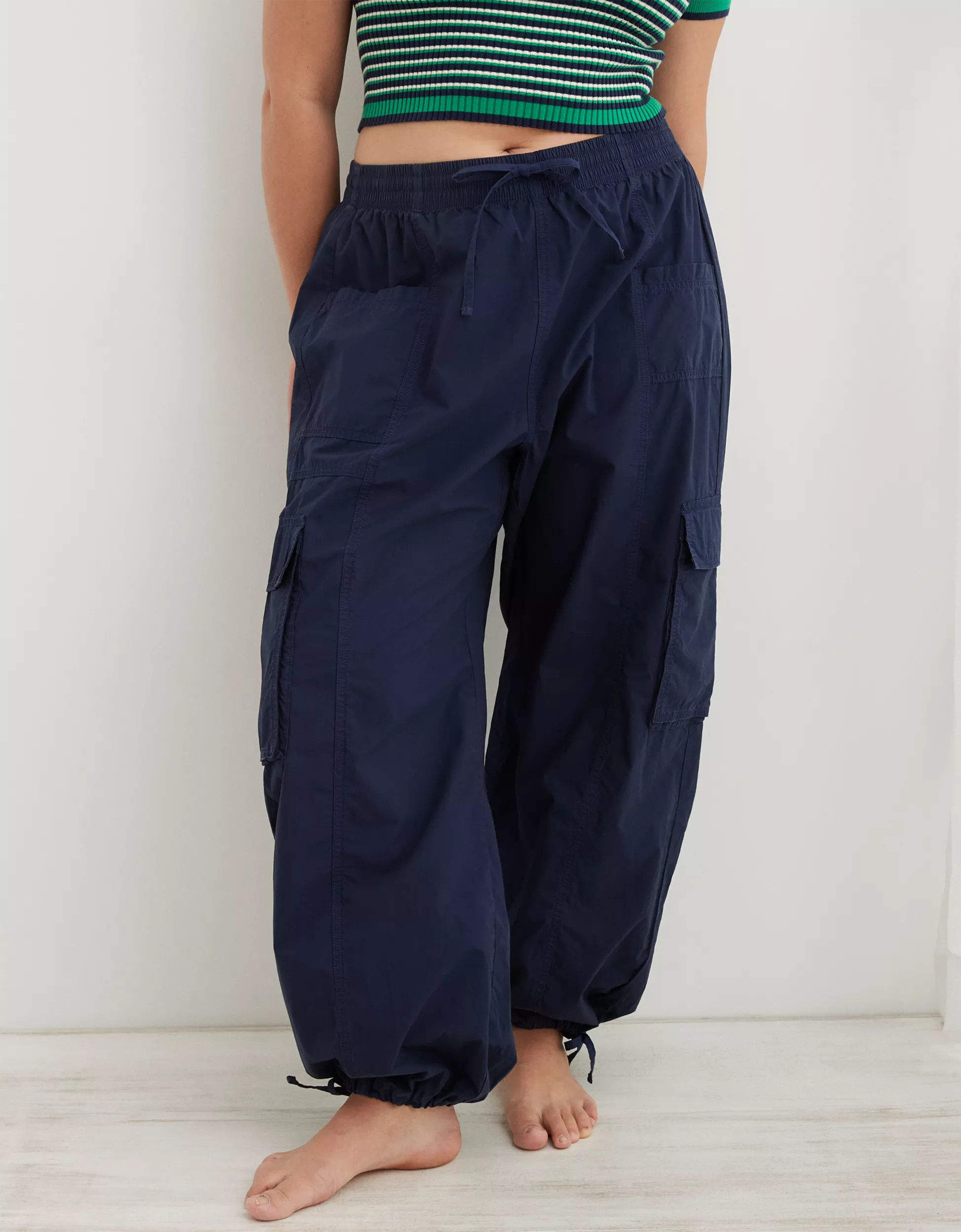 Aerie High Waisted Go-For-It Baggy Cargo Pant | Aerie