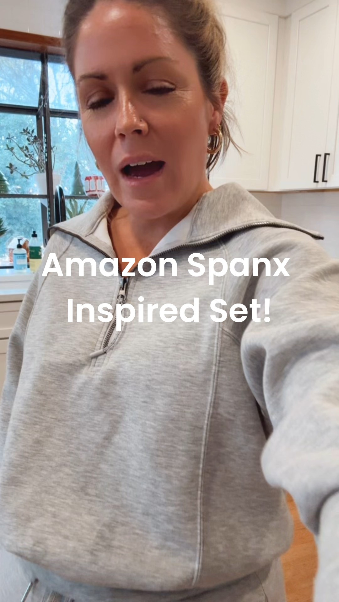 Amazon Spanx Inspired Set on sale! Wearing an XS petite in the light gray.

#LTKFindsUnder50 #LTKSaleAlert #LTKPetite