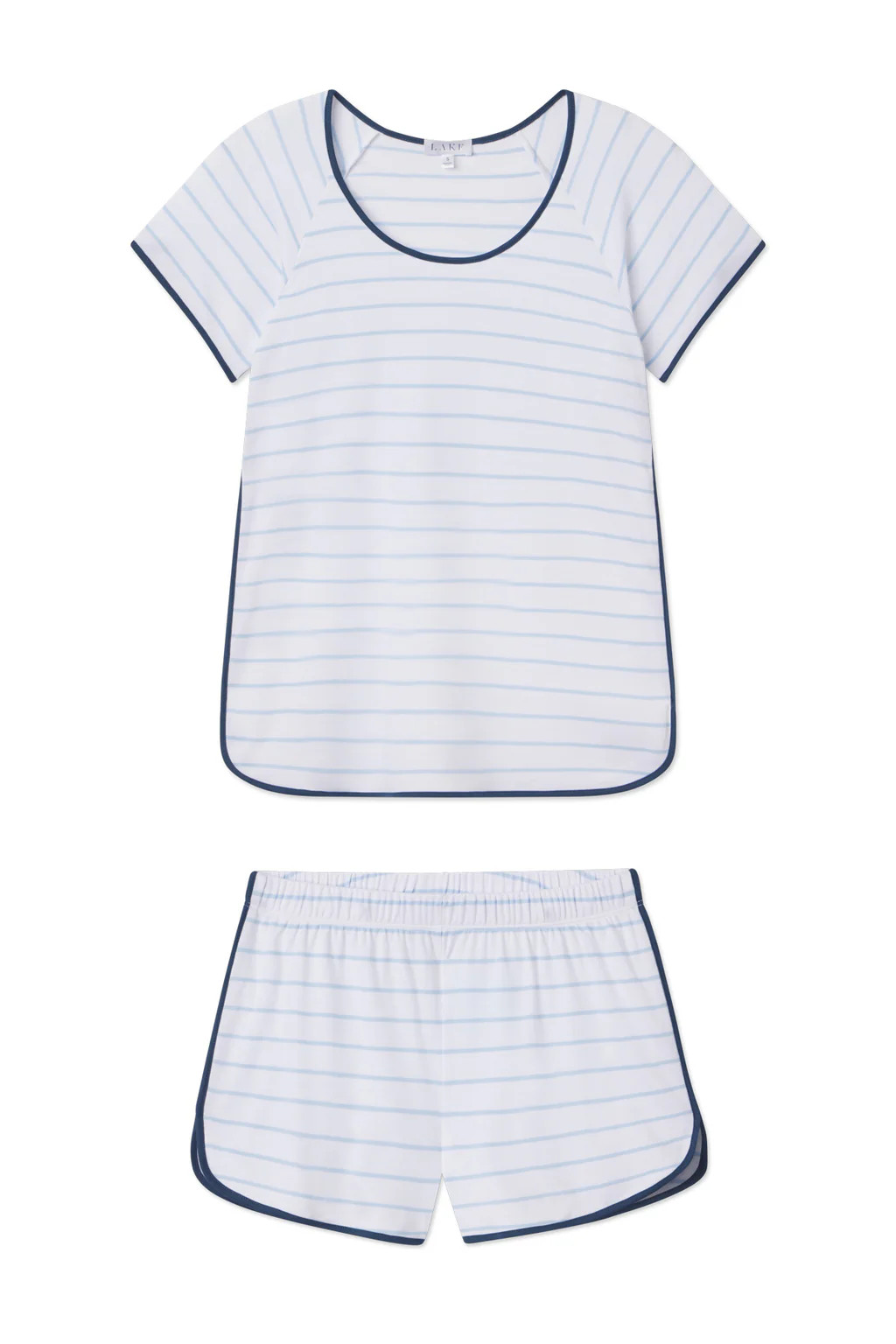 Pima Shorts Set in Marine | Lake Pajamas