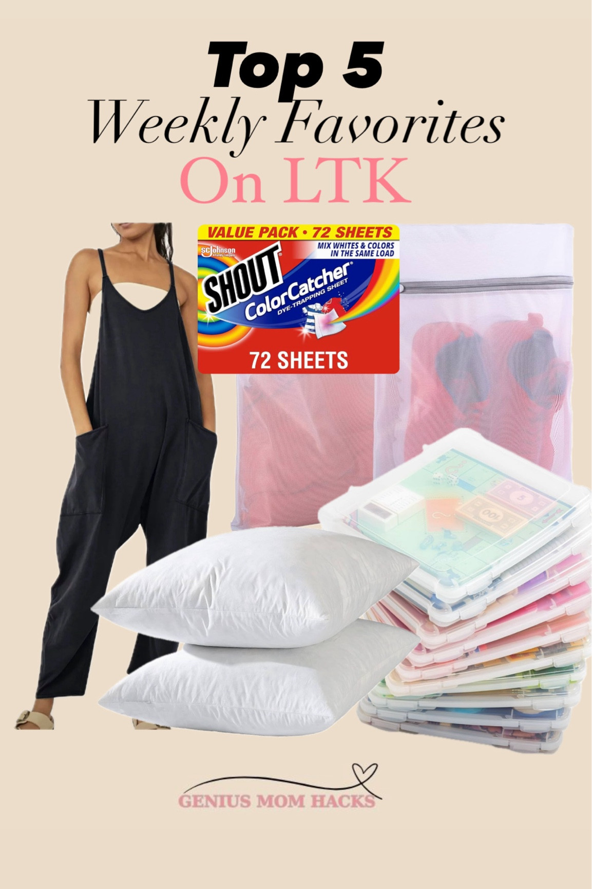 Top favorites for this week on Genius Mom Hacks 
Laundry | mom outfits | home organization 

#LTKHome #LTKFamily #LTKStyleTip