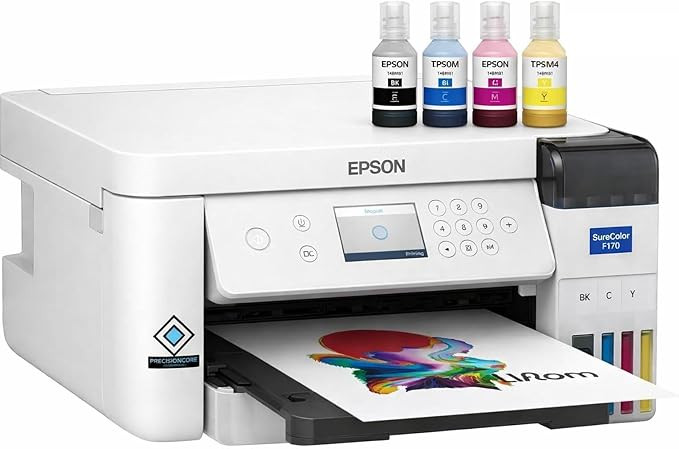 Epson SureColor F170 Dye-Sublimation Printer. Includes Full Set of Ink, User Guide, & AC Power Ca... | Amazon (US)