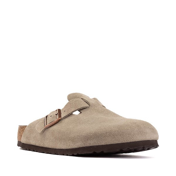 Mens Birkenstock Boston Soft Footbed Clog - Taupe | Journeys