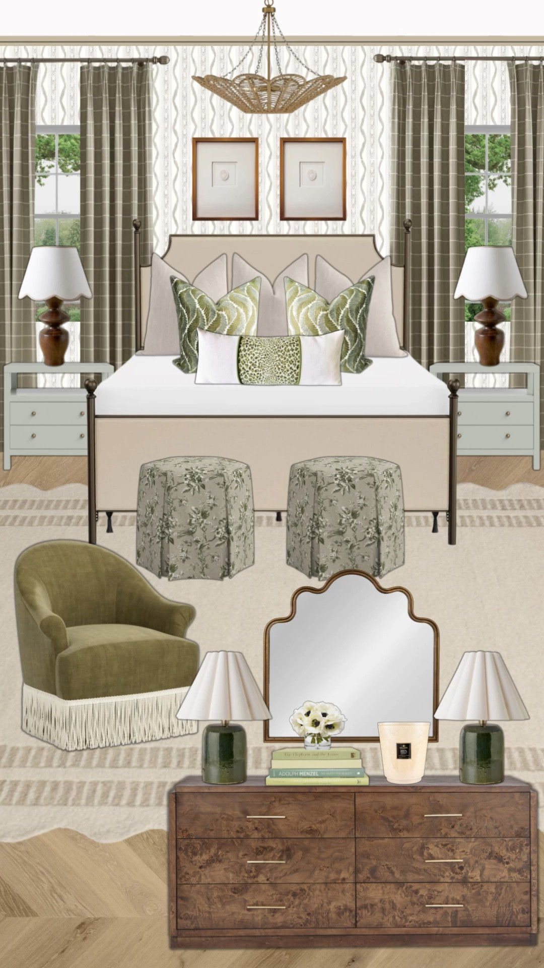 A neutral grand millennial bedroom! 

#LTKHome #LTKStyleTip #LTKSaleAlert