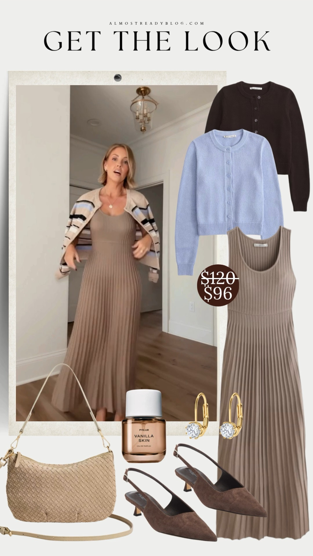 Get the look! 🤎 A chic ribbed knit maxi dress styled with a cozy cardigan, suede heels, and elegant accessories. The perfect neutral outfit for fall, Thanksgiving gatherings, and holiday occasions!

Small cardigan / XS Petite dress

fall dress outfit, ribbed maxi dress, neutral fall outfit, Thanksgiving outfit ideas, elegant holiday outfit, cozy cardigan outfit, suede slingback heels, chic fall fashion, sweater dress outfit, classy fall style