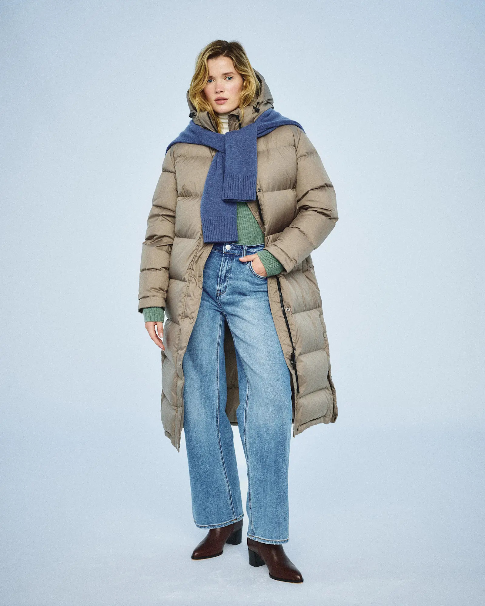 Bella Stretch Relaxed Straight Jeans in Atlantic Blue | Quince