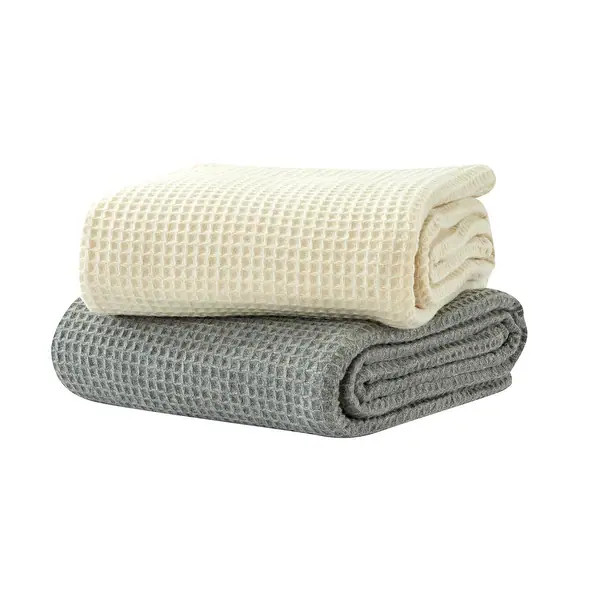 The Gray Barn Tule Wool Waffle Blanket | Bed Bath & Beyond