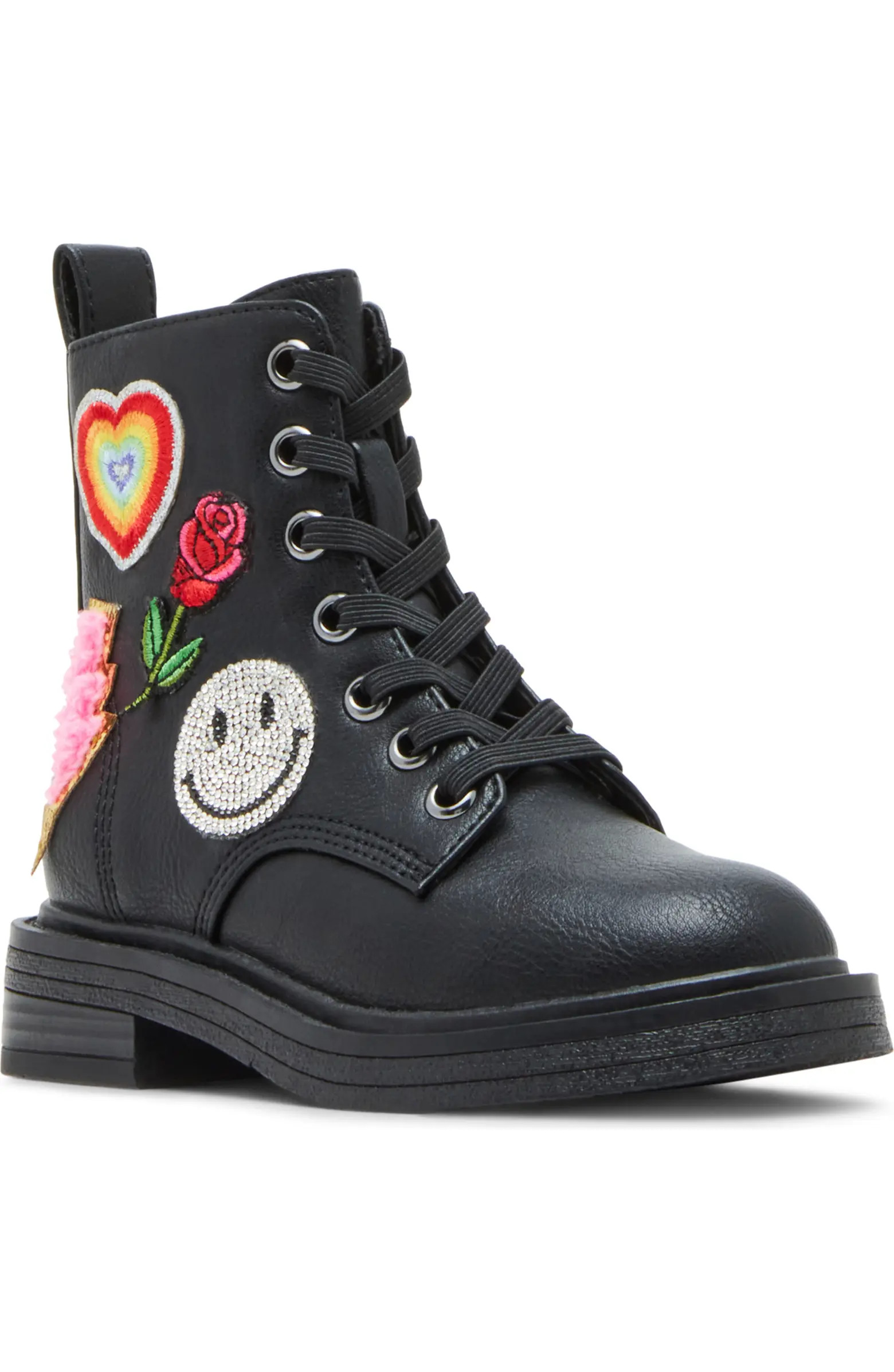 Steve Madden Leader Patches Combat Boot | Nordstrom | Nordstrom