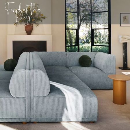 Feeling brave with your home furniture this year? We love the soft blue color of this armless modular sectional sofa! Use this sofa to inject color, texture, and casual look to a living space  

#LTKhome #LTKSeasonal #LTKfamily